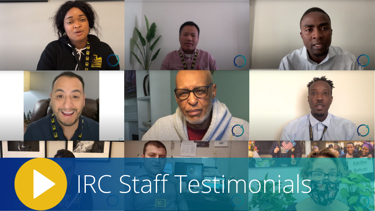 IRC Staff Testimonial videos cover image