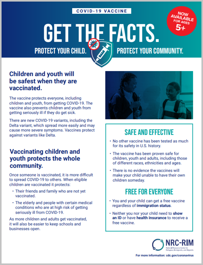 Vaccinating Kids Fact Sheet