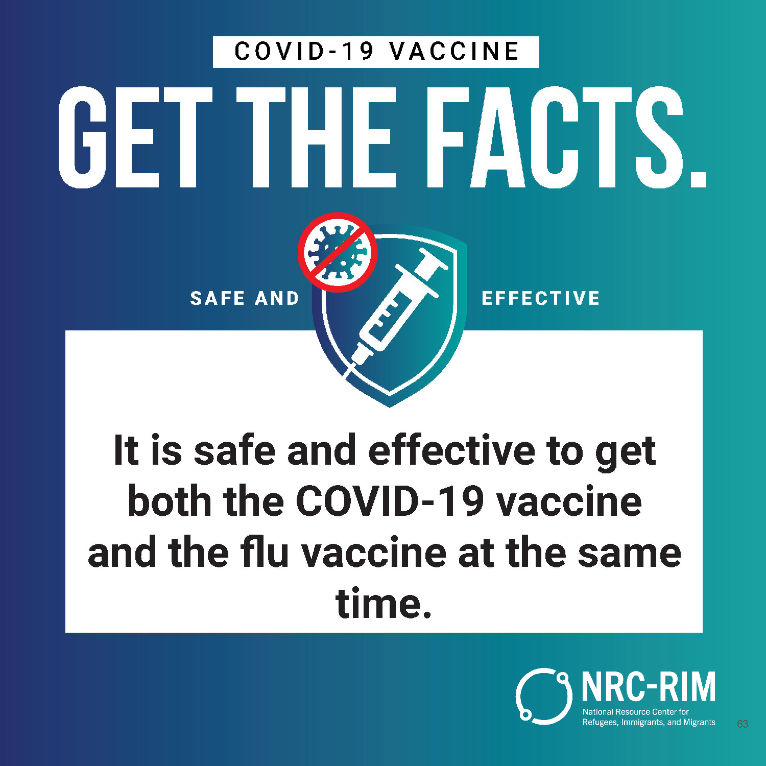 It is safe and effective to get both the COVID-19 vaccine and the flu vaccine at the same time
