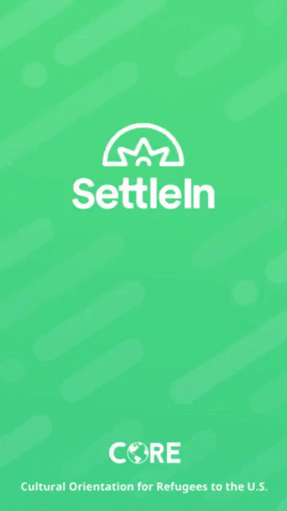 Settle In intro screen