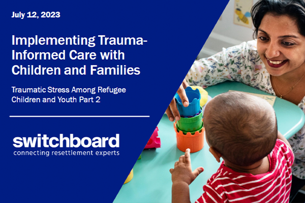 Title slide for trauma-informed care webinar