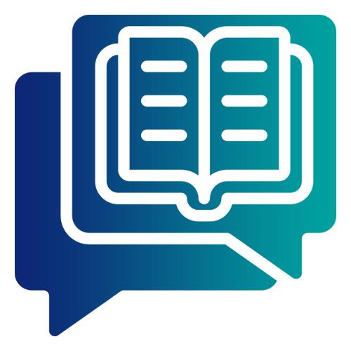 Research conversation icon