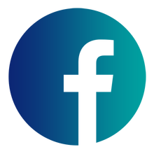 Silhouette of Facebook logo