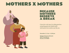Preview of poster for Mothers x Mothers campaign in English