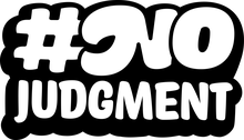#NoJudgment campaign logo