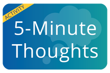 5 minute thoughts button